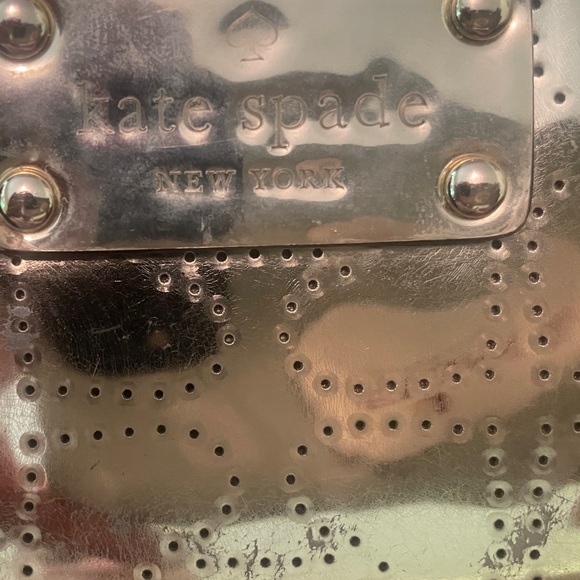 ♠️ Kate Spade Metro Spade Jazzy Gold Sparkle Wristlet - Picture 4 of 5